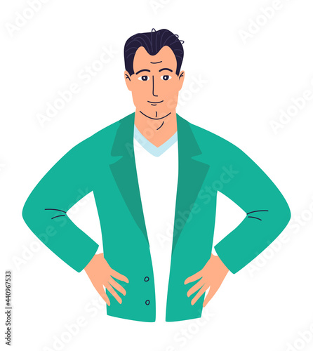 Portrait of young male doctor, healthcare and medical concept.