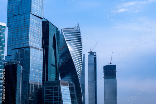 Modern business center city...
