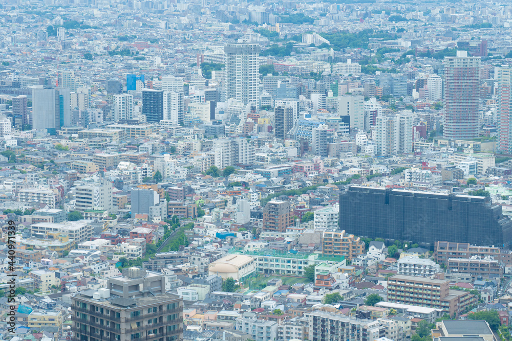 Obraz premium 遠景 街並み 展望