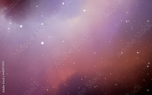 Space background with extrasolar nebula