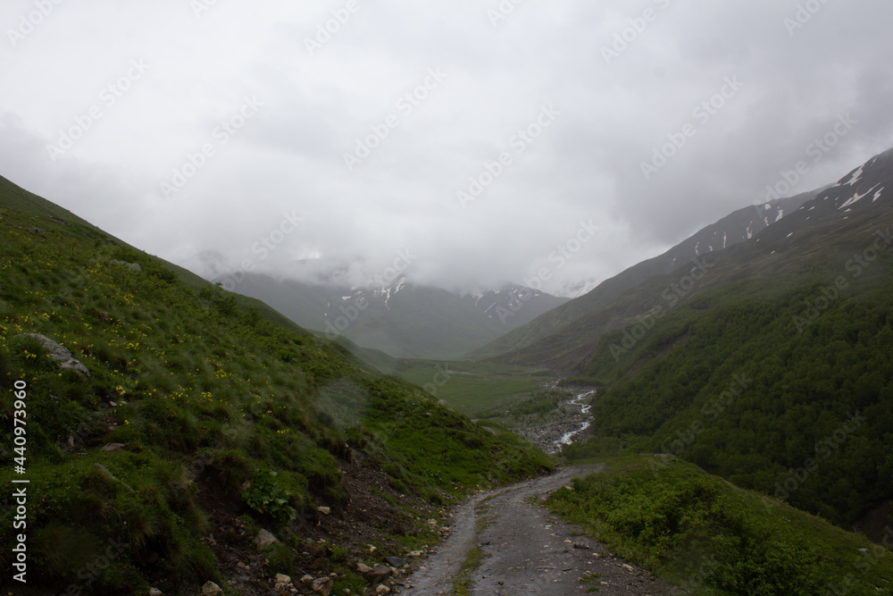 landscape with clouds