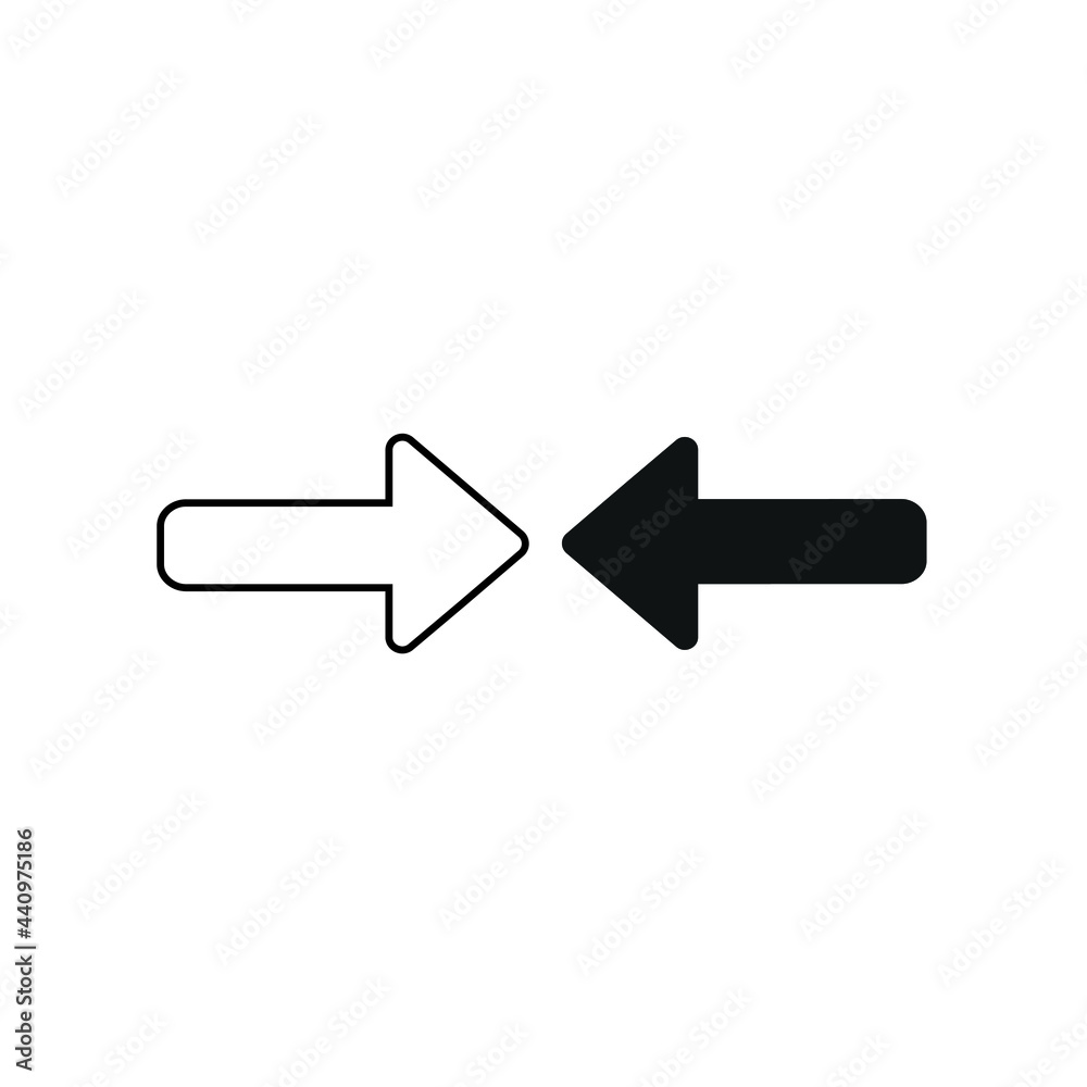 Arrow expand icon, flat design illustration Arrow expand icon, flat design illustration