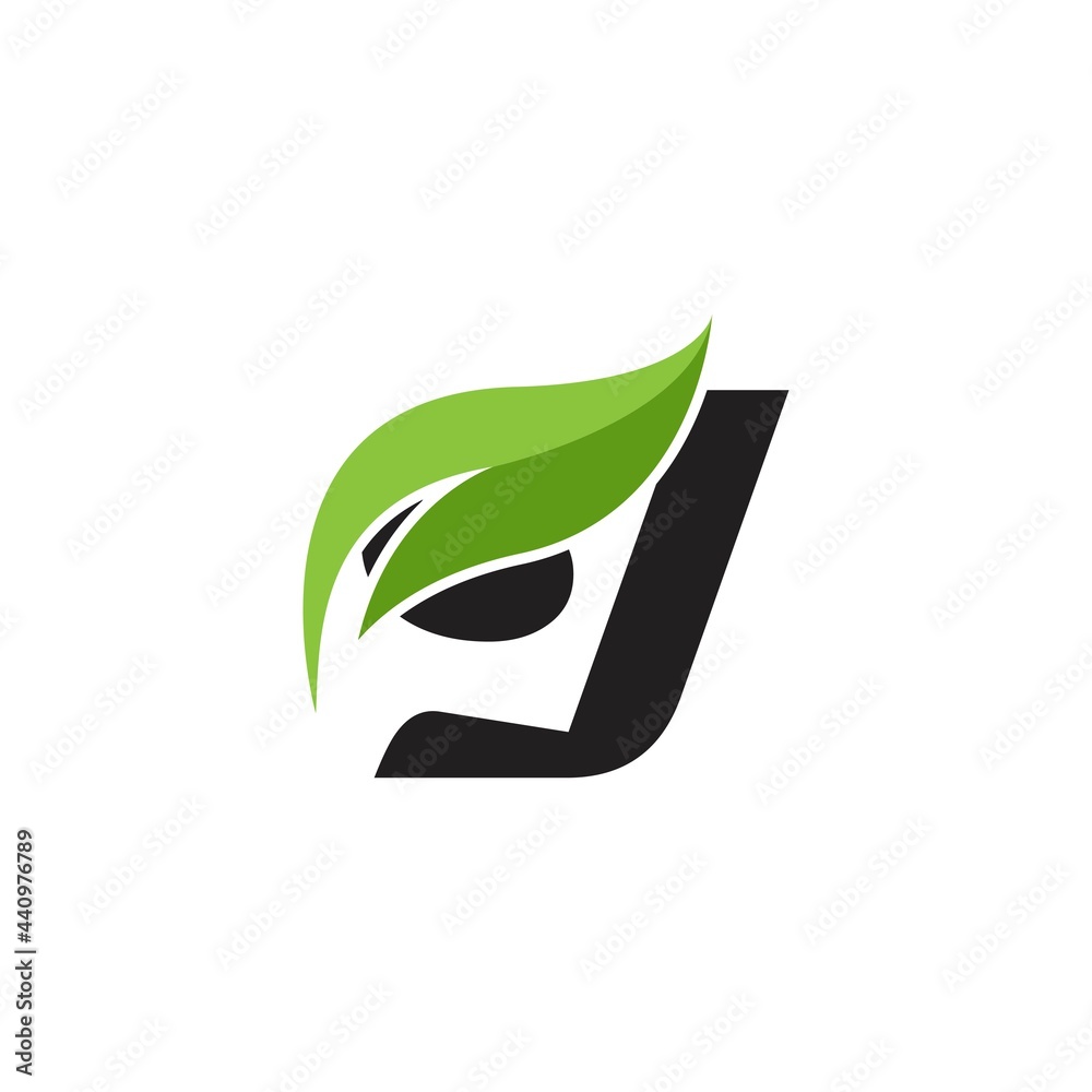 Fototapeta premium Leaf with letter