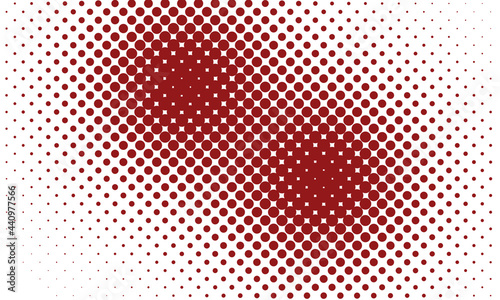 halftone background with sangria color