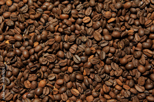 image of grain coffee background