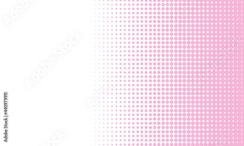 halftone background with ribbon pink color