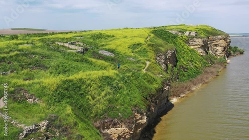 Cape Dolosman part of the Danube Delta Biosphere Reserve and the site of Greek fortress of Argamum photo