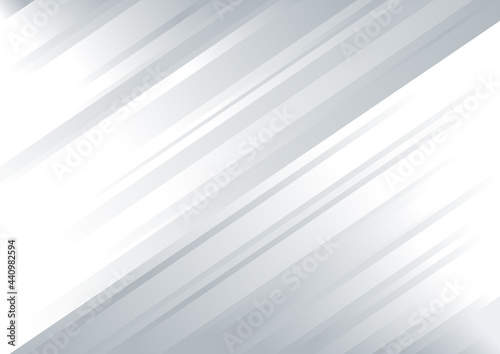 Abstract white and grey stripe diagonal lines background.