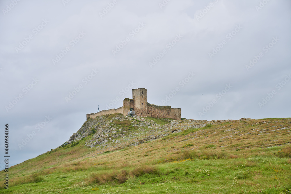 Fototapeta premium ruins of the castle in the mountains