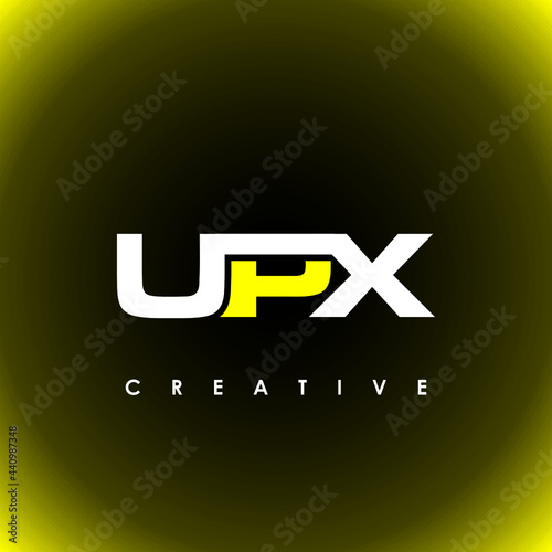 UPX Letter Initial Logo Design Template Vector Illustration photo