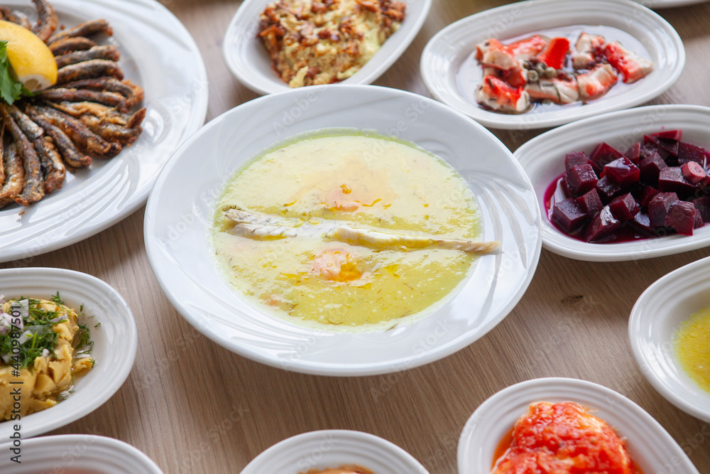 Delicious hot appetizers and main courses Delicious hot appetizers and main courses