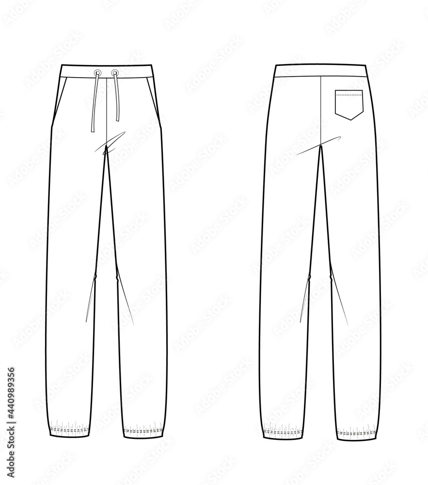 technical sketch sport tapered pants with pocket technical sketch sport tapered pants with pocket