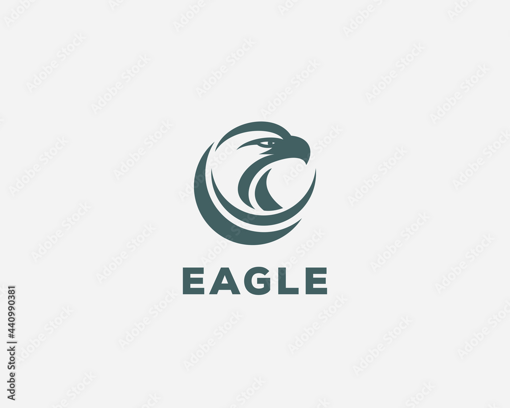 eagle logo creative design sign symbol head eagle