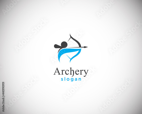 archery logo creative sport athletic logo academy sign symbol