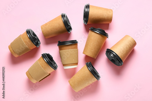 Disposable kraft paper coff...