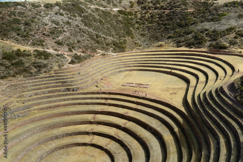 Moray Archaeological Center, Urubamba, Cuzco, Peru on October 6, 2014. Inca agricultural research center with circular terraces. © Cacio Murilo