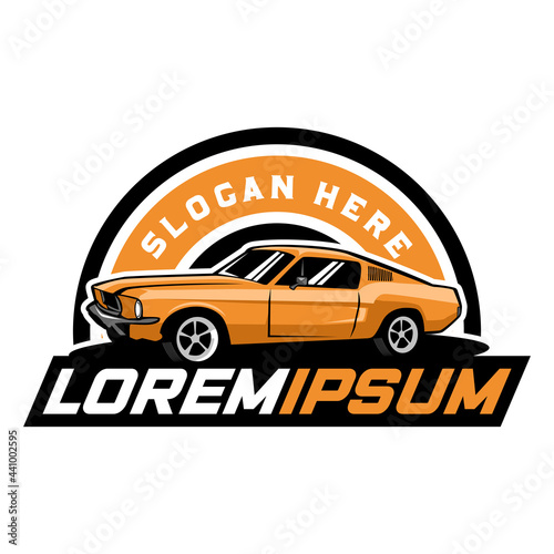 Muscle car logo