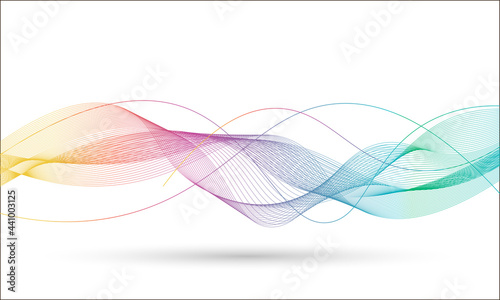 wavy line background with rainbow colors, suitable for backgrounds, presentations, wallpapers, covers, and others
