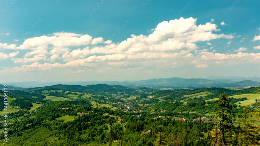Clouds over Beskid mountains. Clouds over Beskid mountains.