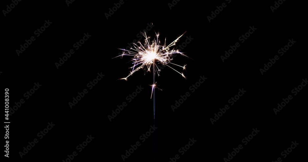 Sparkler isolated on black background. Sparks shooting off sparkler fireworks isolated on black background. Fuse Burning Isolated On Black . Perfect for the layer with different blending modes. Sparkler isolated on black background. Sparks shooting off sparkler fireworks isolated on black background. Fuse Burning Isolated On Black . Perfect for the layer with different blending modes.