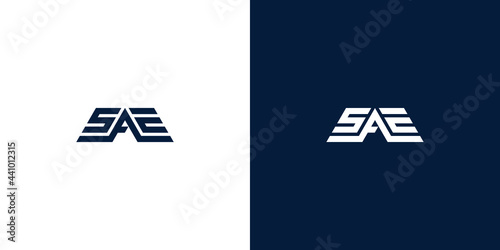 The SAE logo is perfect for a gym logo