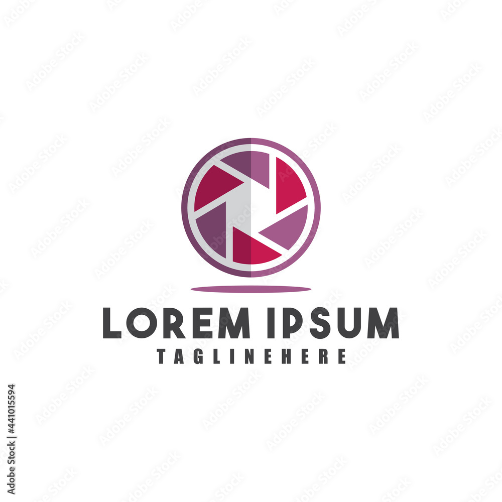 camera logo flatdesign vector image camera logo flatdesign vector image