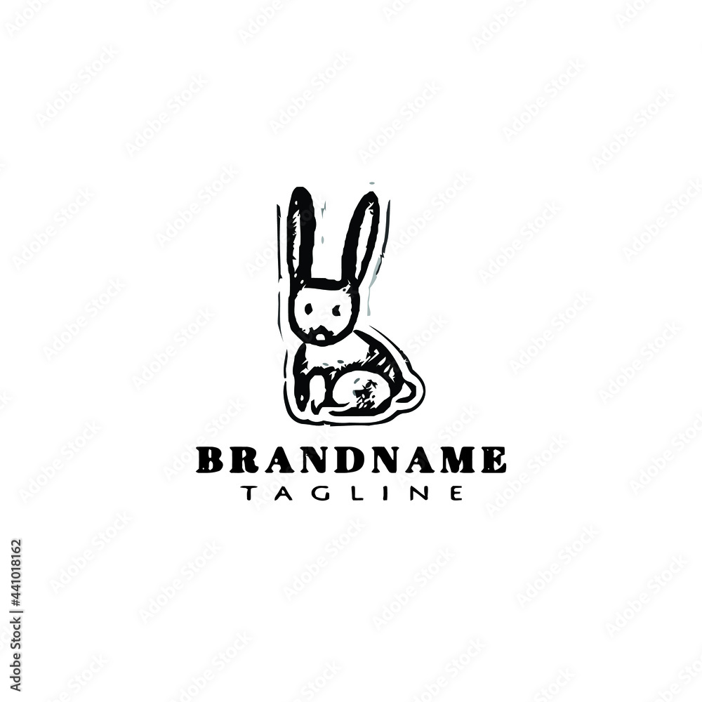 cute rabbit logo cartoon icon vector illustration cute rabbit logo cartoon icon vector illustration