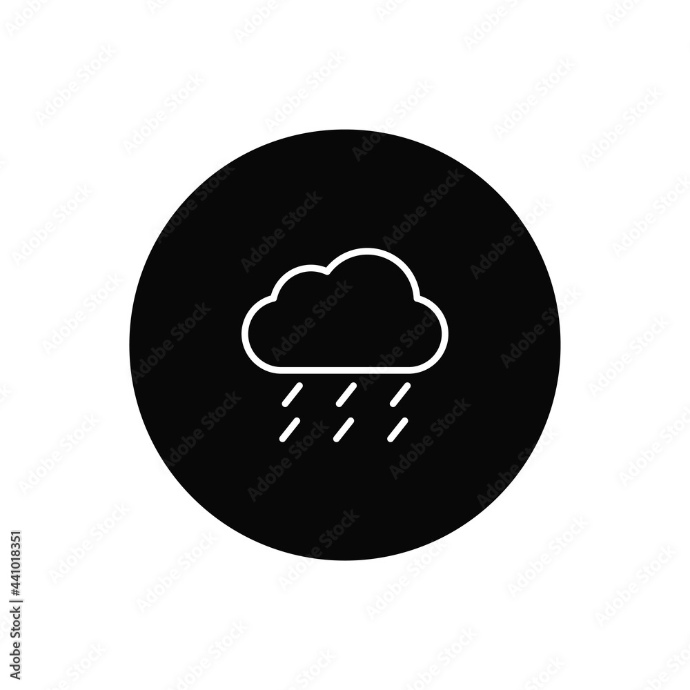 Rain icon vector. Weather sign Rain icon vector. Weather sign