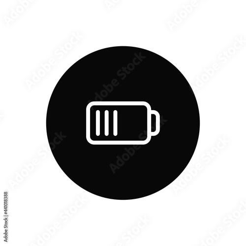 Battery icon vector. Charge sign