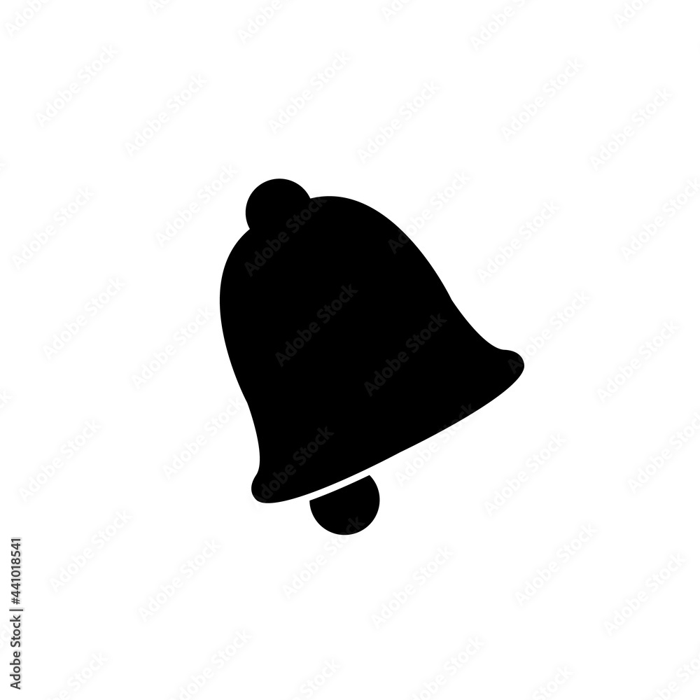 Bell icon, logo isolated on white background Bell icon, logo isolated on white background