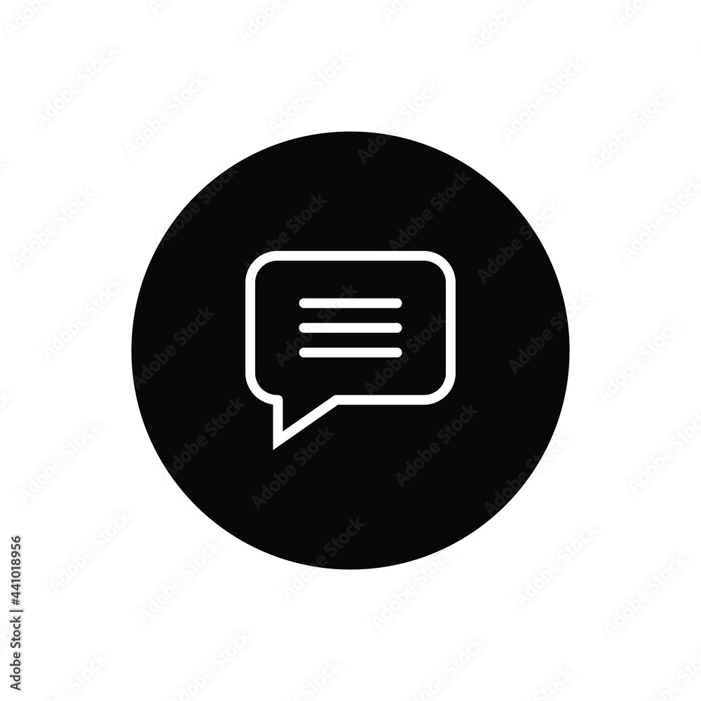 Comment icon vector. Message sign Comment icon vector. Message sign