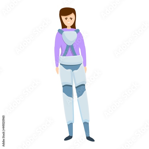Robotic exoskeleton icon. Cartoon of Robotic exoskeleton vector icon for web design isolated on white background