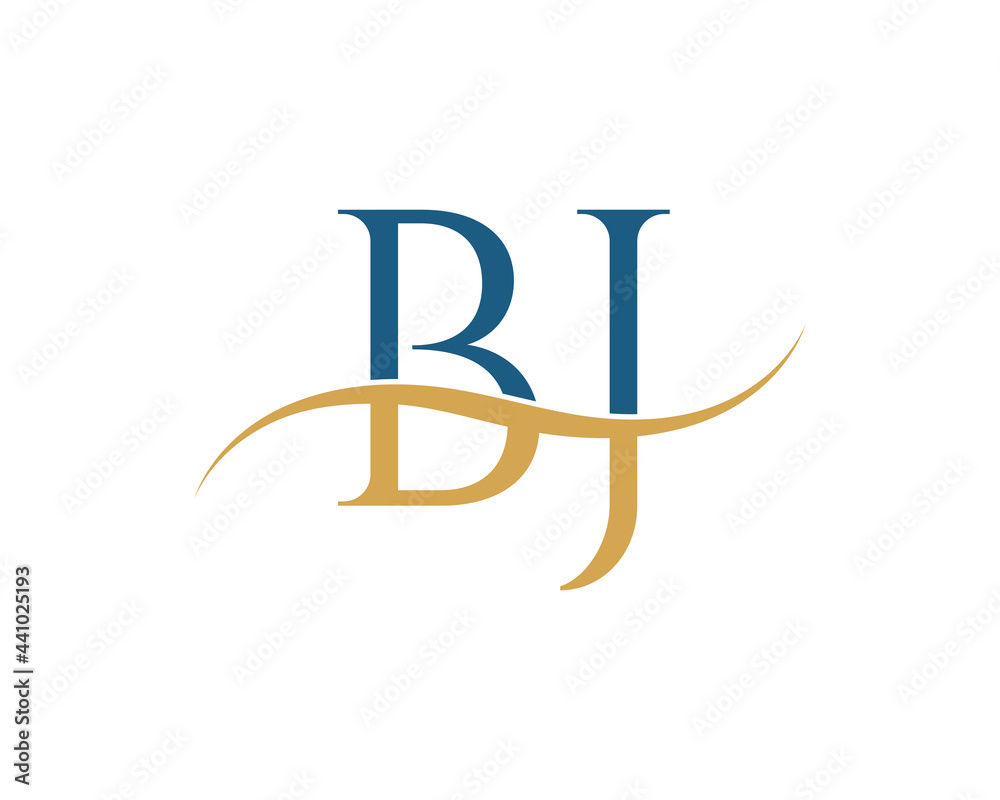 Initial letter BJ, BJ letter logo design Initial letter BJ, BJ letter logo design