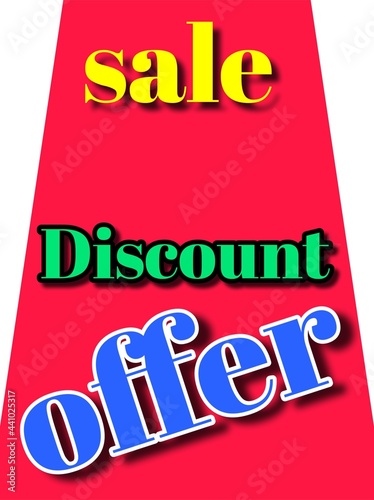 sale discount offer banner board 