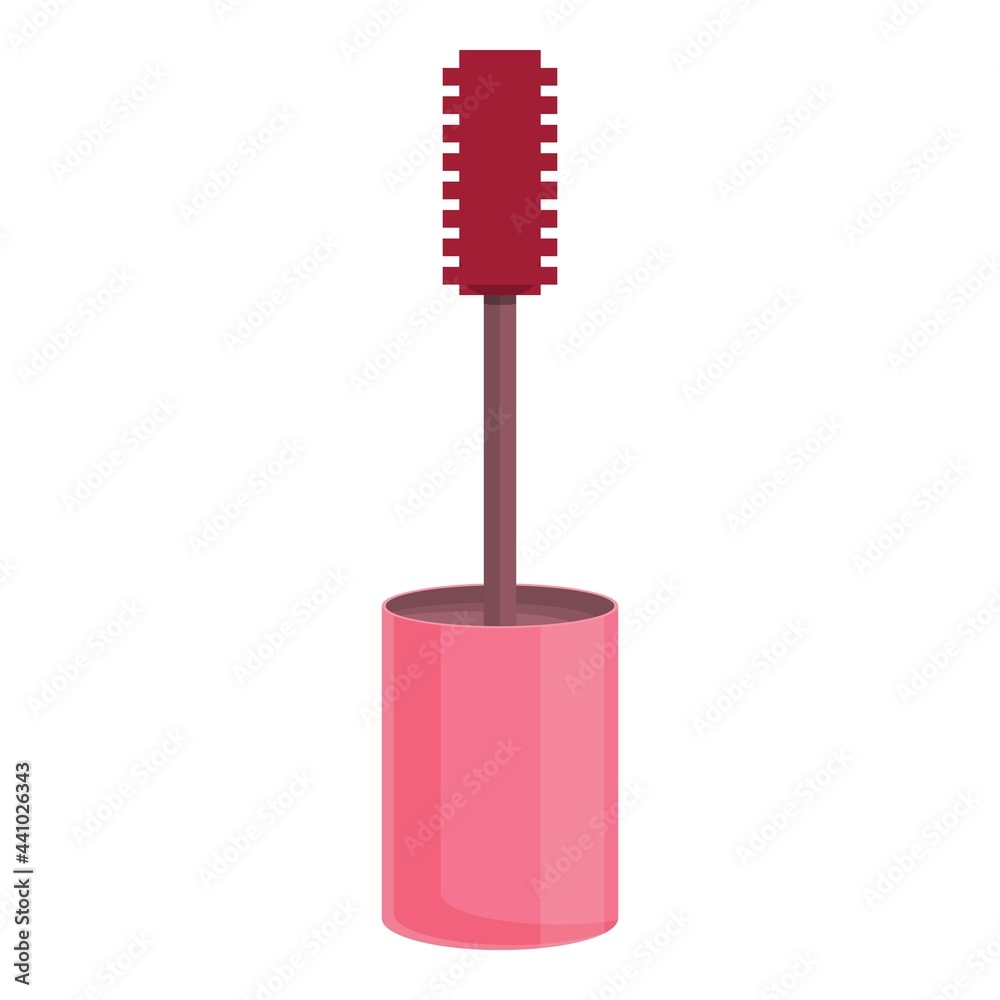 Korean mascara icon. Cartoon of Korean mascara vector icon for web design isolated on white background Korean mascara icon. Cartoon of Korean mascara vector icon for web design isolated on white background