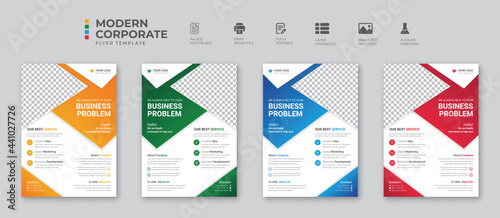 Corporate business digital marketing agency flyer design