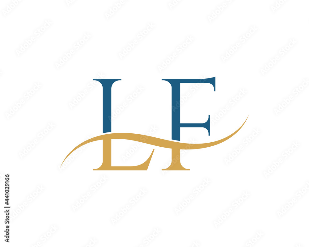 Initial letter LF, LF letter logo design Initial letter LF, LF letter logo design