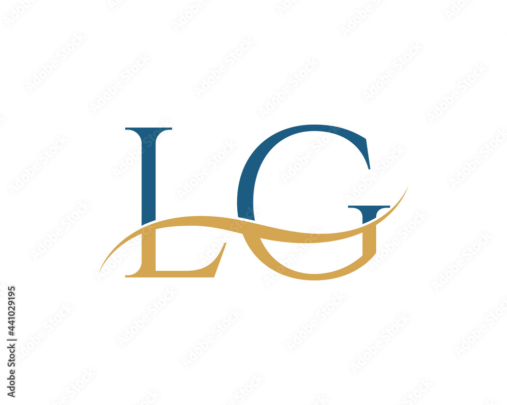 Initial letter LG, LG letter logo design Initial letter LG, LG letter logo design