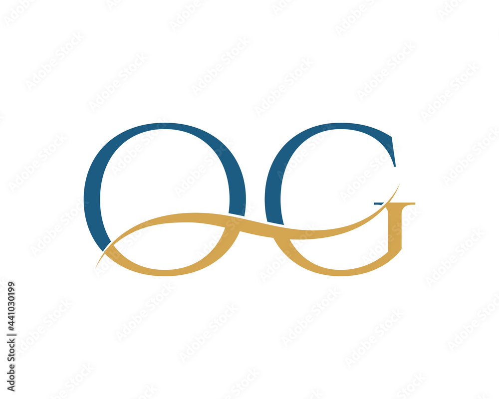 Fototapeta premium Initial letter OG, OG letter logo design