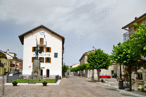The town hall of Pietrabbondante, a village in the mountains of the Molise region in Italy. photo