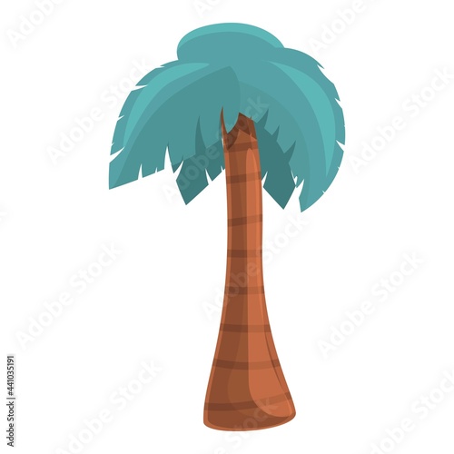 Palm beach icon. Cartoon of Palm beach vector icon for web design isolated on white background