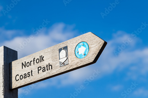 Fotografia Norfolk coastal path sign