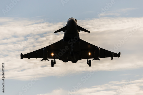 RAF Typhoon silhouette photo
