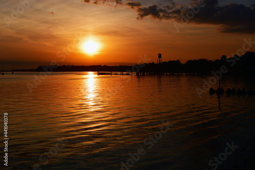 Solar eclipse sunrise