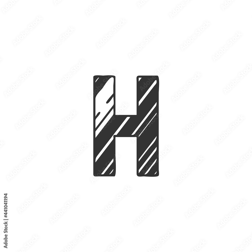 Abstract Initial Letter H Logo icon, Monogram art style design. Abstract Initial Letter H Logo icon, Monogram art style design.