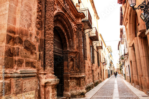 Narrow streets with Renaissance style houses in Alcaraz, Spain © SoniaBonet