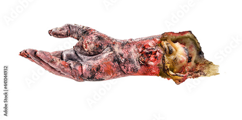 Bild auf Leinwand undead hand severed, zombie piece for halloween
