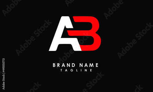 Alphabet letters Initials Monogram logo AB, BA, A and B
