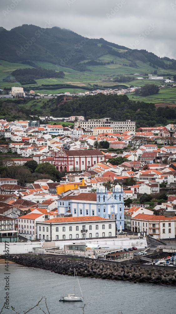 The landscape of Terceira island in the Azores