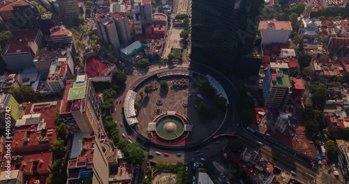 Hyperlapse in Mexico City in Insurgentes roundabout